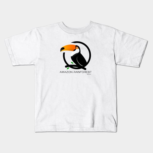 Amazon Rainforest Kids T-Shirt by TambuStore